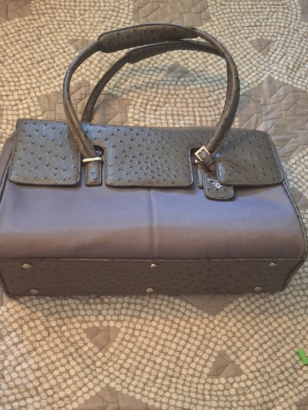 Gray Structured Women's Tote Bag - Elegant Everyday Carry